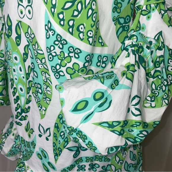 STAUD Carolina Butterfly Puffy Sleeve Minidress - Picture 8 of 16